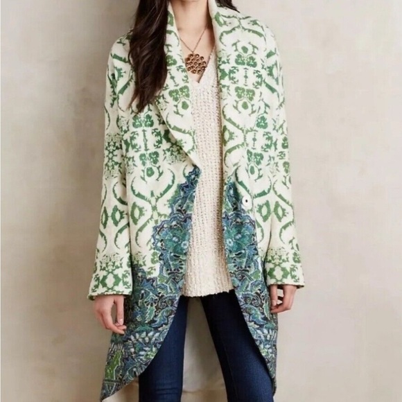 Moth Anthropologie Sugar Pine Sweater Coat M - Picture 2 of 11